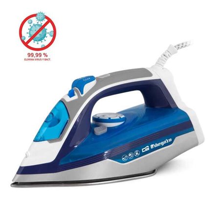 Ferro a vapor cerâmico Orbegozo SV 2670 - Potência 2600W - Função autolimpante - Vapor vertical - Regulador de temperatura - Seg