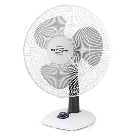 Ventilador de mesa Orbegozo TF 0133 - Fluxo de ar poderoso - Função de oscilação e inclinação ajustável - 3 velocidades de venti