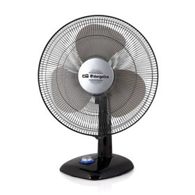 Ventilador de mesa Orbegozo TF 0134 - Fluxo de ar poderoso - Silencioso e seguro - Função de oscilação e inclinação - Controle d