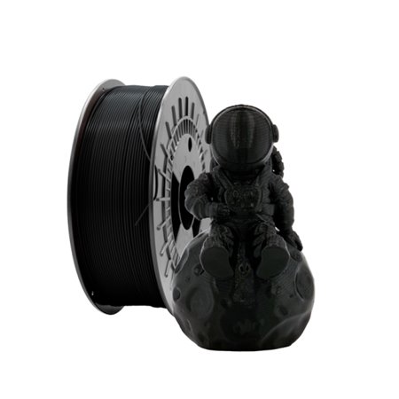 Filamento PETG 3D - Diâmetro 1,75 mm - Bobina de 2,5 kg - Cor preta