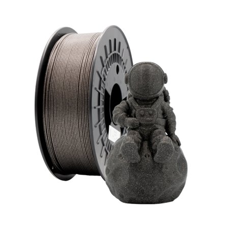 Filamento PLA GLITTER 3D - Diâmetro 1,75mm - Bobina de 1kg - Cor preta