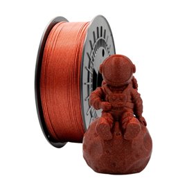 Filamento PLA GLITTER 3D - Diâmetro 1,75mm - Bobina de 1kg - Cor Vermelha