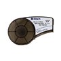 Brady M21-1500-427 Fita de vinil autolaminada original para etiquetas envolventes - Texto preto em fundo branco - 1,5" x 14,3' d