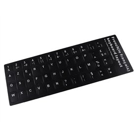 Etiqueta para Transformar-Se em Teclado em Idioma Francés Preto