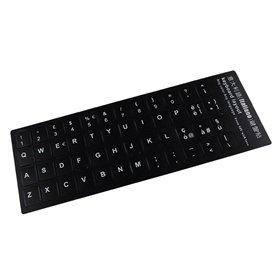 Etiqueta para Transformar-Se em Teclado em Idioma Italiano Preto