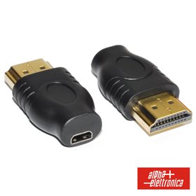 Ficha Adaptadora Micro Hdmi Tipo D Fêmea / Hdmi Macho