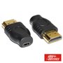Ficha Adaptadora Micro Hdmi Tipo D Fêmea / Hdmi Macho