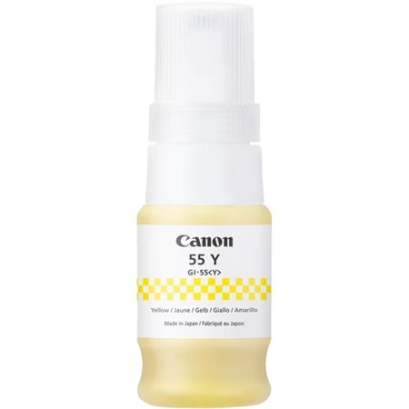 Garrafa original Canon GI55 amarelo - GI55Y/6291C001