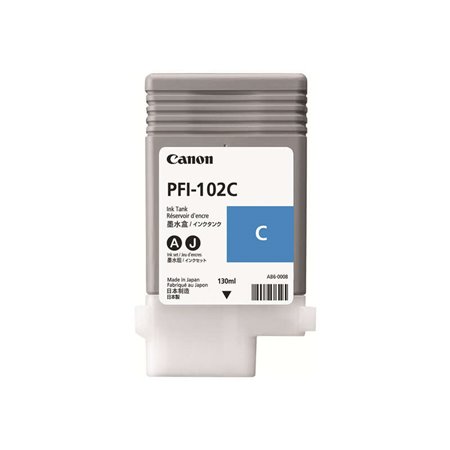 Tinteiro original Canon PFI102 Ciano - 0896B001