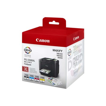 Tinteiros originais Canon PGI2500XL, Pack de 4 unidades - 9254B004/9254B010