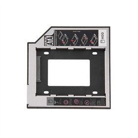 Médio Carcaça Caddy Cd DVd para Disco Duro 2.5 2Nd SATA 12.7mm Universal