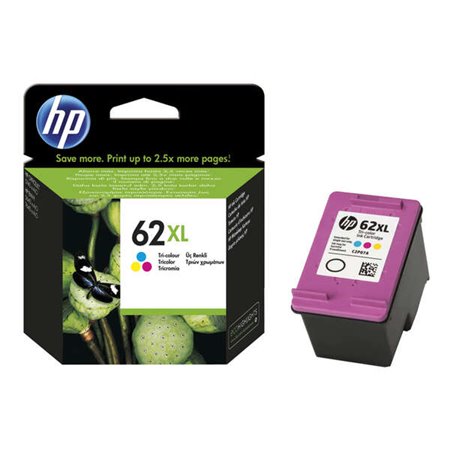 Tinteiro original HP 62XL colorido - C2P07AE