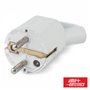 Ficha Schuko Macho C/ Terra 250V Branco