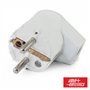 Ficha Schuko Macho C/ Terra Lateral 250V Branco