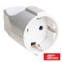 Ficha Schuko Fêmea C/ Terra 250V Branca