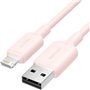 Cabo USB 2.0 Lightning Vention LAMPH, USB Macho - Lightning Macho, 480Mbps, 2m, Rosa