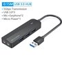 Hub USB 3.0 com Placa de Som Vention CHIBB, 3xUSB, 1xMicroUSB PD