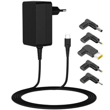 Carregador universal para notebook Leotec 45W Tipo C/ 1x USB Tipo C/ 2,25A