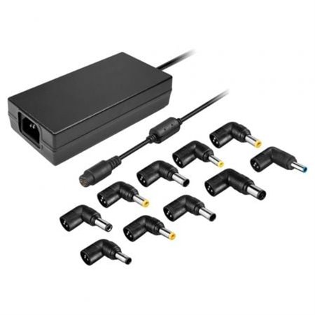 Carregador de notebook Leotec/ 120W/ Automático/ 10 conectores/ Voltagem 12-20V