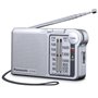 Rádio portátil Panasonic RF-P150D/ operado por bateria/ prateado
