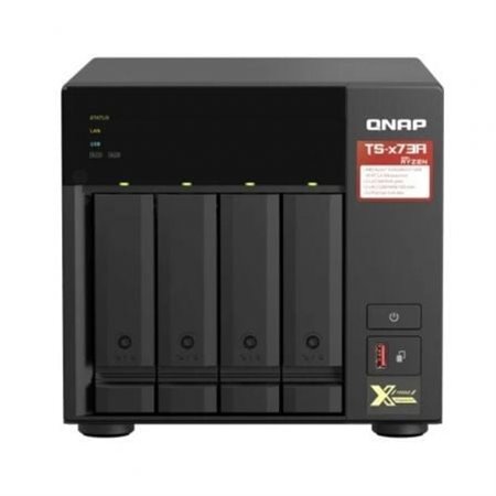 NAS QNAP TS-473A-8G/ 4 baias 3,5"- 2,5"/ 8 GB DDR4/ Formato Torre