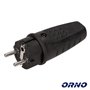 Ficha Schuko Macho 16A Preta Orno