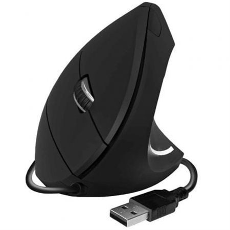 Mouse ergonômico com fio Subblim Glide Vertical Ergo/ Até 1600 DPI/ Preto