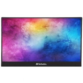 Monitor portátil touchscreen Verbatim PMT-15 de 15,6"/Full HD/Multimídia/Preto