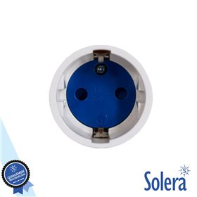 Ficha Schuko Fêmea 16A/250V Branco Solera