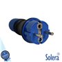 Ficha Schuko Macho 16A/250V Ip54 Preto Solera
