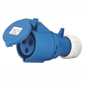 Ficha Industrial Cee Fêmea C/ Tampa 16A 2P+T 250V Ip44