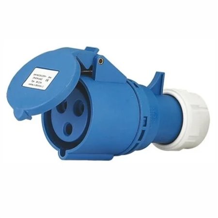 Ficha Industrial Cee Fêmea C/ Tampa 16A 2P+T 250V Ip44