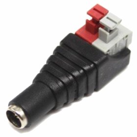 Ficha Alimentação Dc Macho 5.5X2.1Mm Ligação Pressão