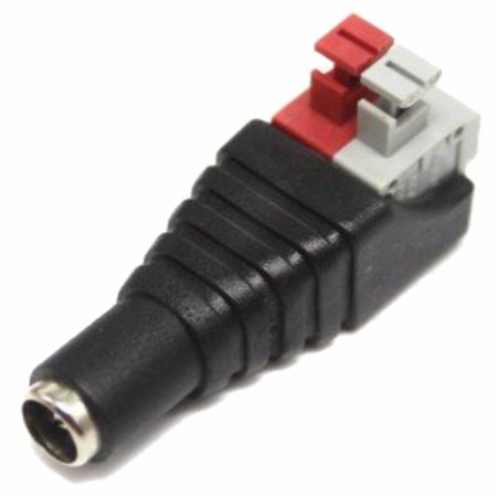 Ficha Alimentação Dc Macho 5.5X2.1Mm Ligação Pressão