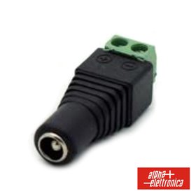 Ficha Alimentação Dc Macho 5.5X2.5Mm Ligação Parafuso