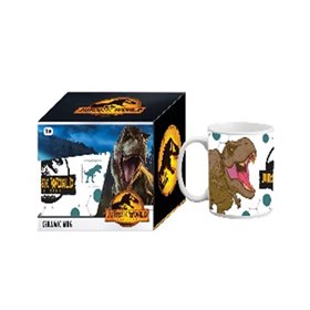 Caneca gb eye cerâmica mundo jurássico em caixa de presente