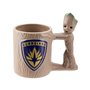 caneca 3d paladone marvel guardiões da galáxia groot