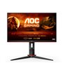 Monitor led de 23,6 polegadas aoc c24g2ae fhd 165hz 1ms 2x hdmi 2x dp curvo