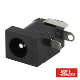Ficha Alimentação Dc Macho P/ Ci De Soldar 2.4Mm