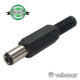 Ficha Alimentação Dc Fêmea Ø2.5X5.5Mm 9.5Mm P/ Soldar