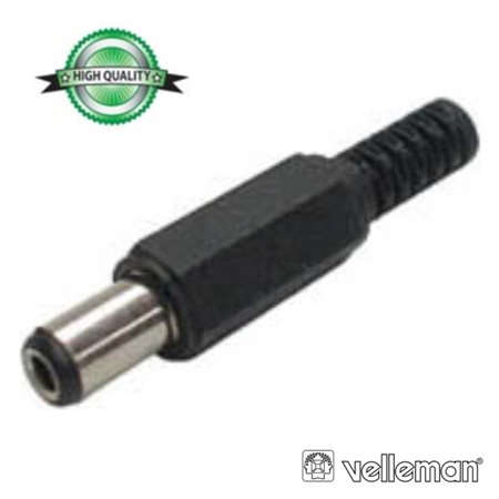 Ficha Alimentação Dc Fêmea Ø2.5X5.5Mm 9.5Mm P/ Soldar