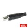 Ficha Dc Fêmea Jsap3 Pvc Niquelada P/ Soldar