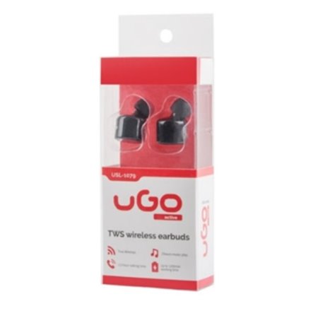 uGo Fones Auriculares TWS Bluetooth - Preto -  USL-1079