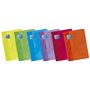 Caderno Oxford School Classic A5+ com capa flexível e grampos - Pautado com 2,5 polegadas e margem - 48 folhas - Cores sortidas