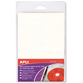 Botão de fixação branco Apli para CD/DVD 35 U.