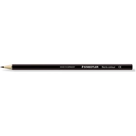 Lápis de cor hexagonal Staedtler Noris Colour 185 - Resistente à quebra - Material Wopex - Marrom