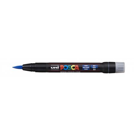 Marcador de tinta Posca PCF-350 - Ponta de pincel acrílica - Tinta à base de água - Resistente à luz - Não permanente - Ideal pa