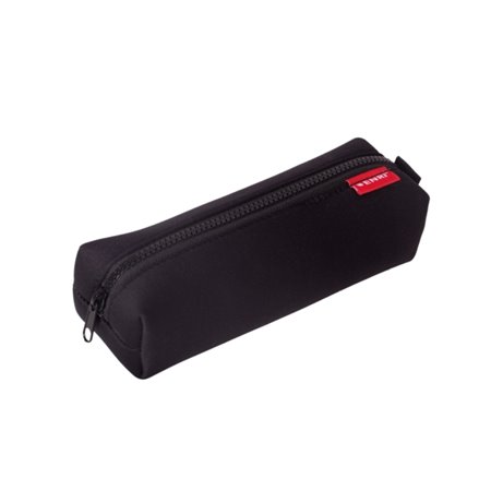 Estojo para lápis Enri com 1 compartimento - Feito de neoprene - Preto