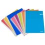 Caderno espiral Ancor Classic Stripes, tamanho fólio, quadriculado 4x4mm - 80 folhas, 90gsm - capa de cartão laminado - cores so