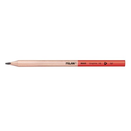 Lápis de grafite Milan Maxi HB Maxi Triangular - Mina de 3,5 mm